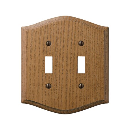 Amerelle Wall Plate, Number of Gangs: 2 gang Wood, Brown 701TT